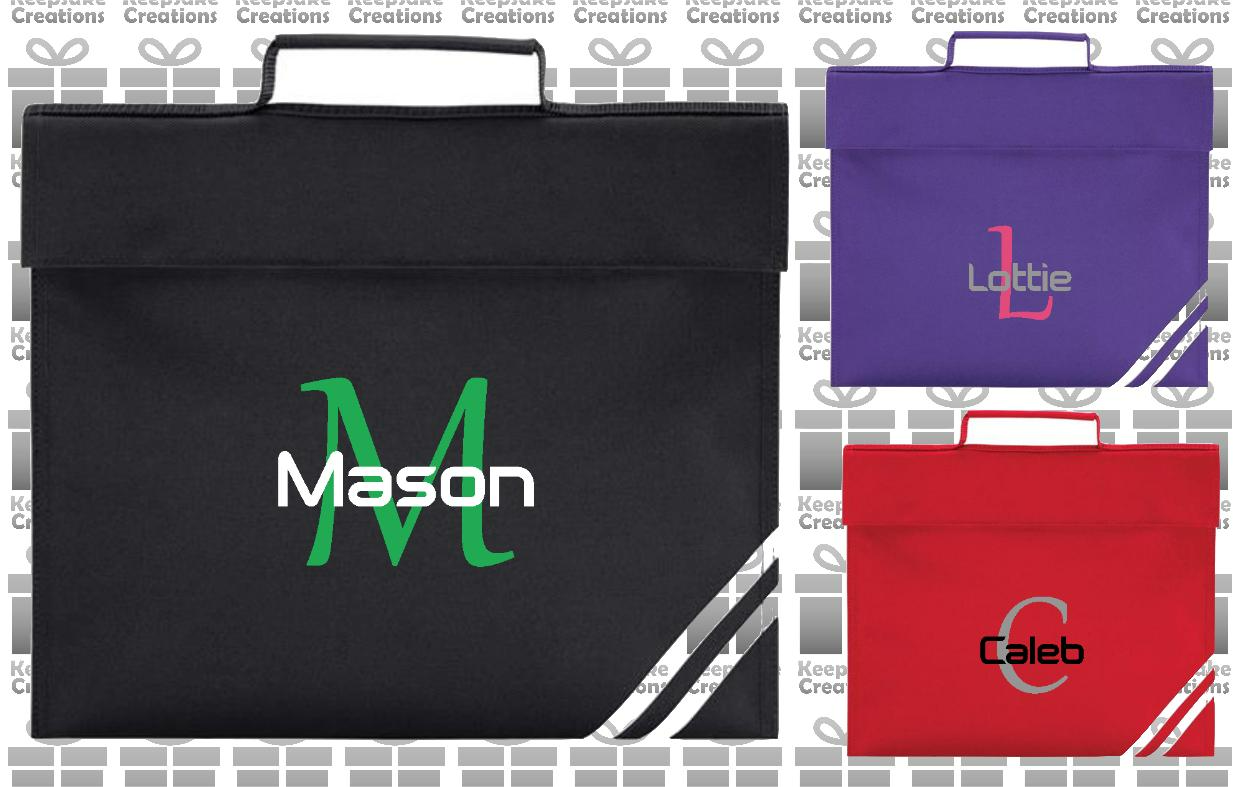 Personalised Monogram STANDARD Design Book Bag