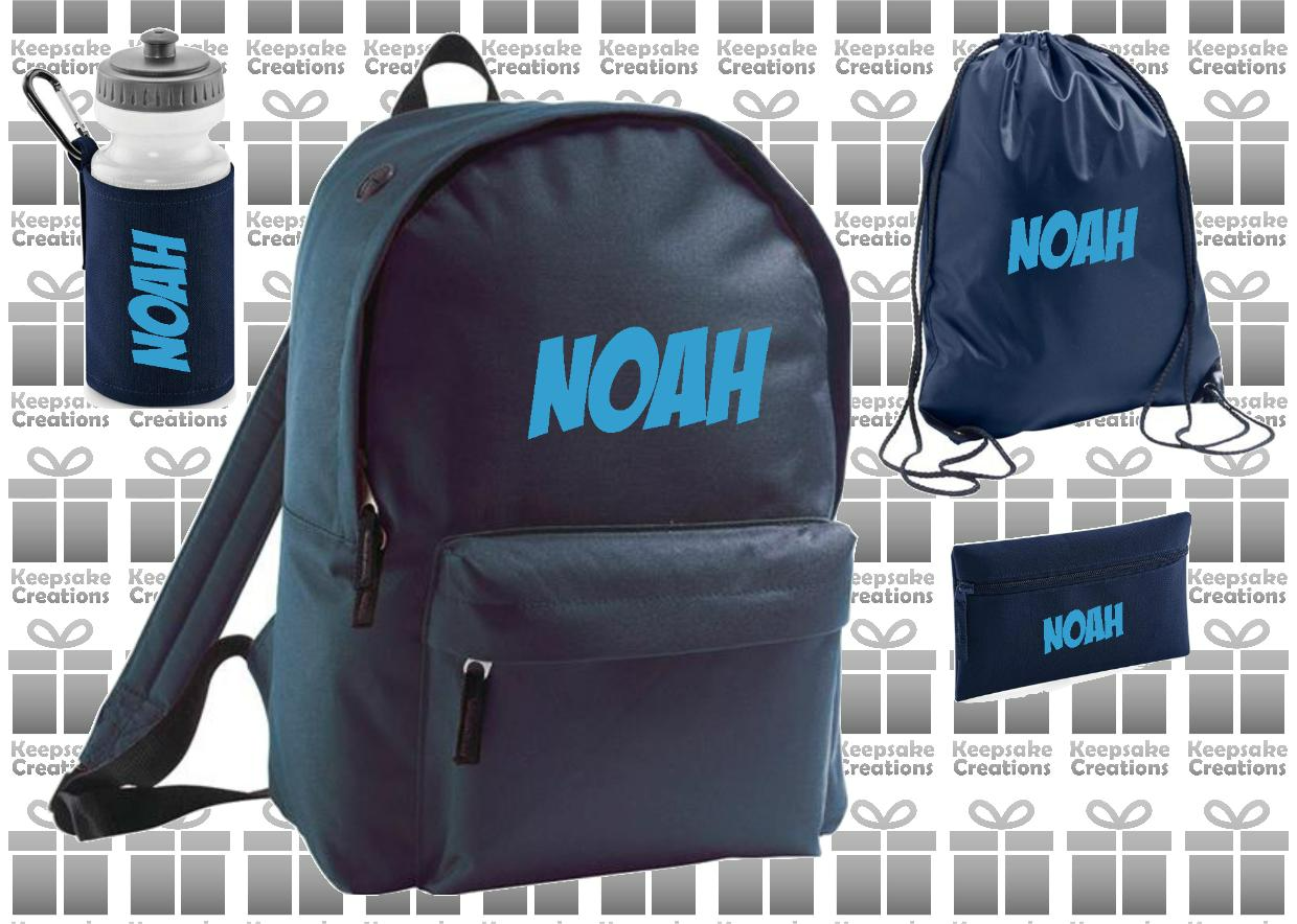 Personalised SUPERHERO Design School Accessories Bundle #2
