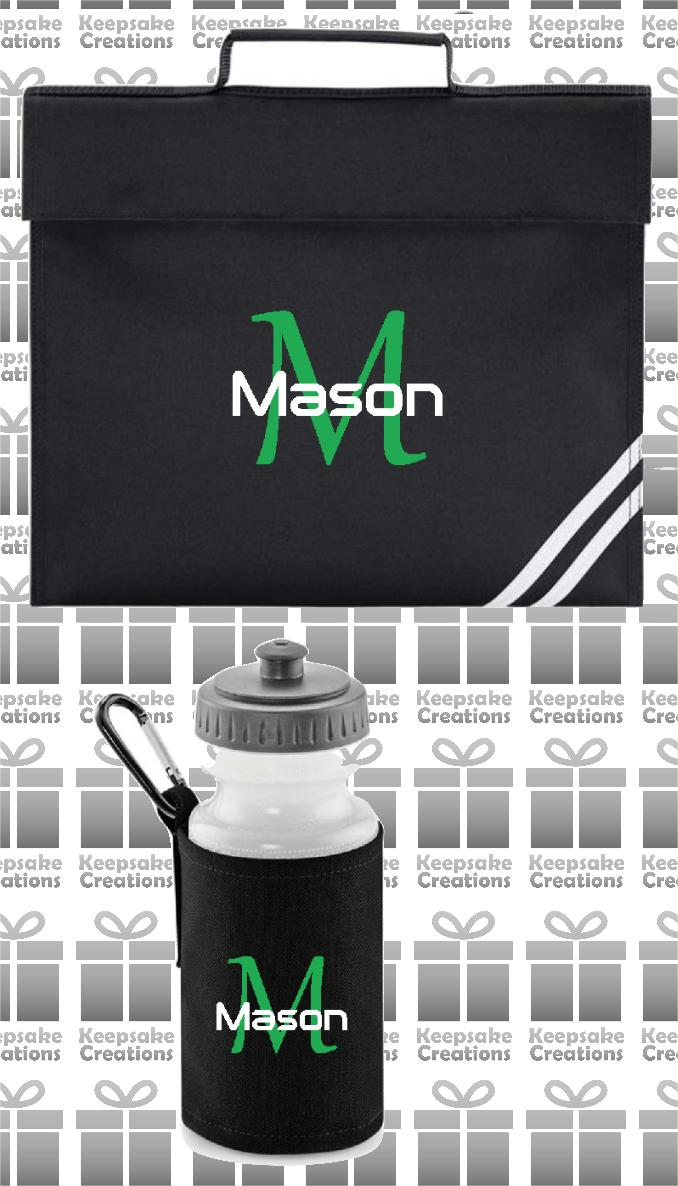 Personalised Monogram STANDARD Design School Accessories Bundle #6