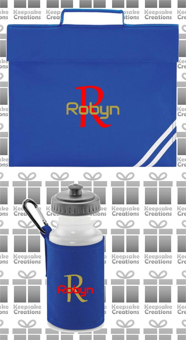 Personalised Monogram STANDARD Design School Accessories Bundle #6