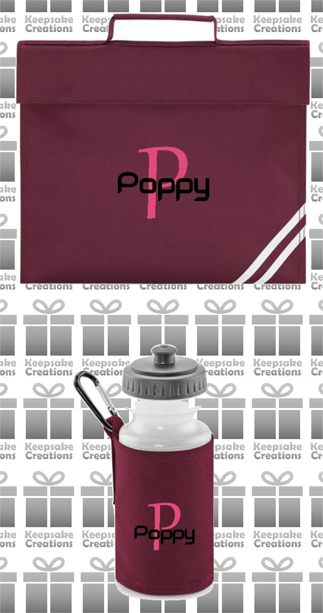 Personalised Monogram STANDARD Design School Accessories Bundle #6