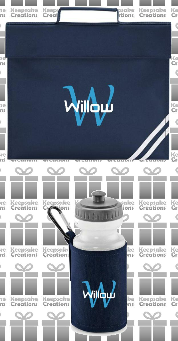 Personalised Monogram STANDARD Design School Accessories Bundle #6