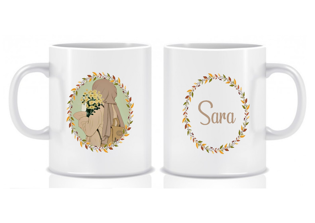 *NEW DESIGN* Personalised Animated Hijabi Mugs