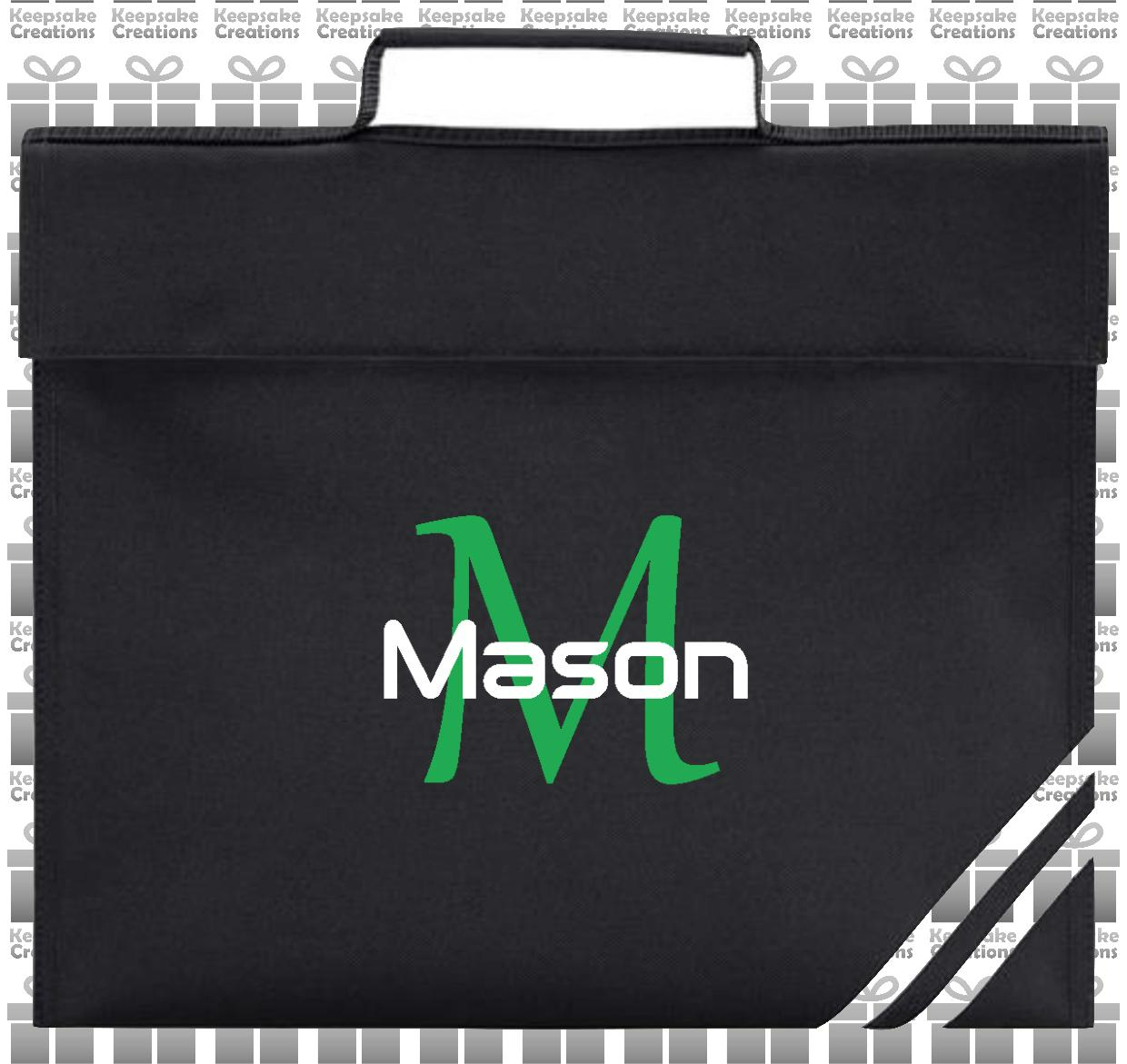 Personalised Monogram STANDARD Design Book Bag