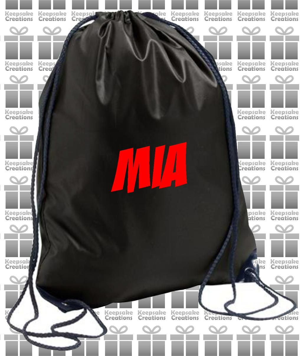 Personalised SUPERHERO Design Drawstring Gym Bag