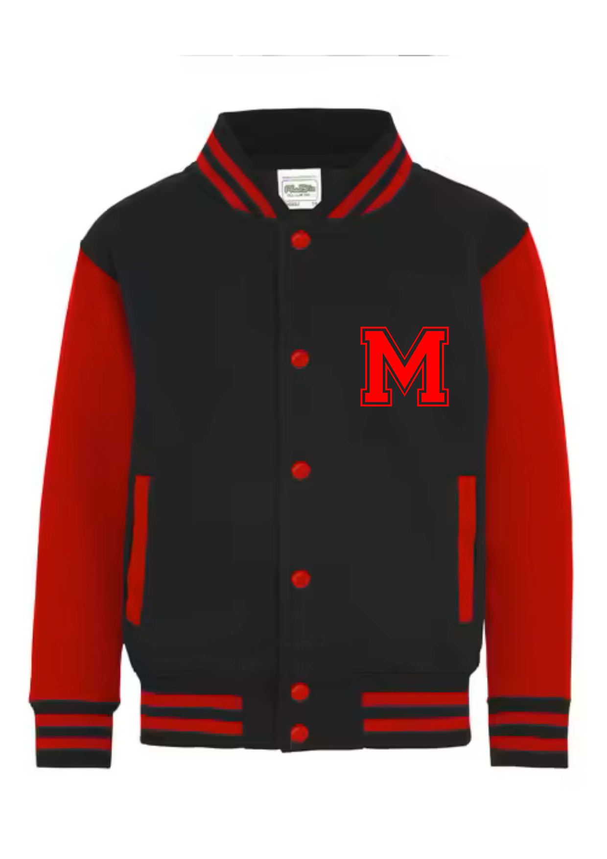Personalised Kids Varsity College Jacket - Name and Number Design - #RS