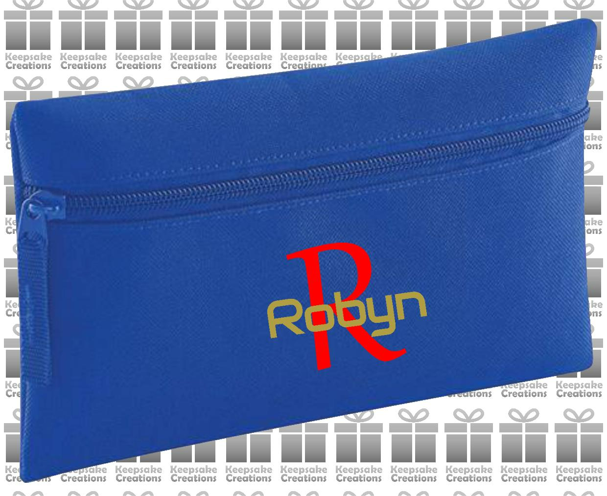 Personalised Monogram STANDARD Design Pencil Case