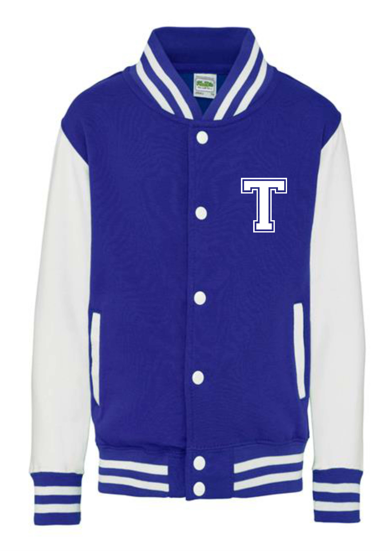 Personalised Kids Varsity College Jacket - Name and Number - #W