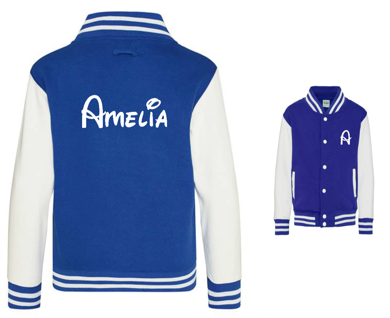 Personalised Unisex Varsity College Jackets - Disney Design - #W