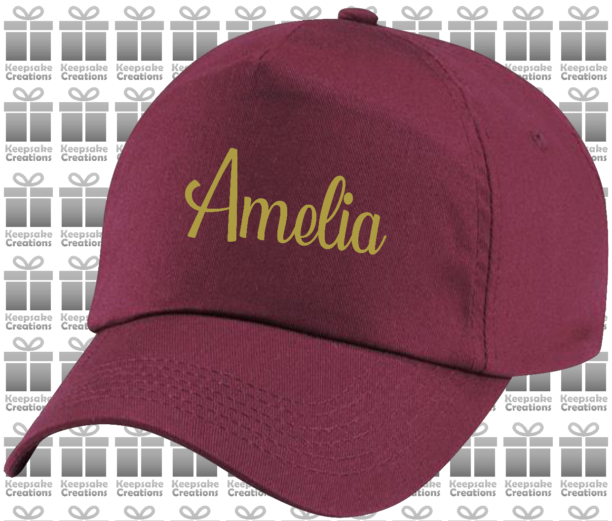 Personalised Adults Curly Baseball Cap