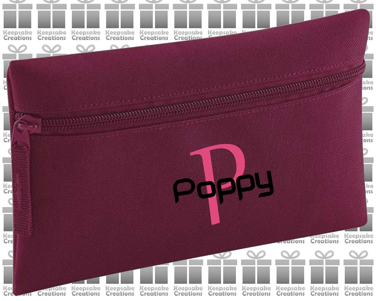 Personalised Monogram STANDARD Design Pencil Case