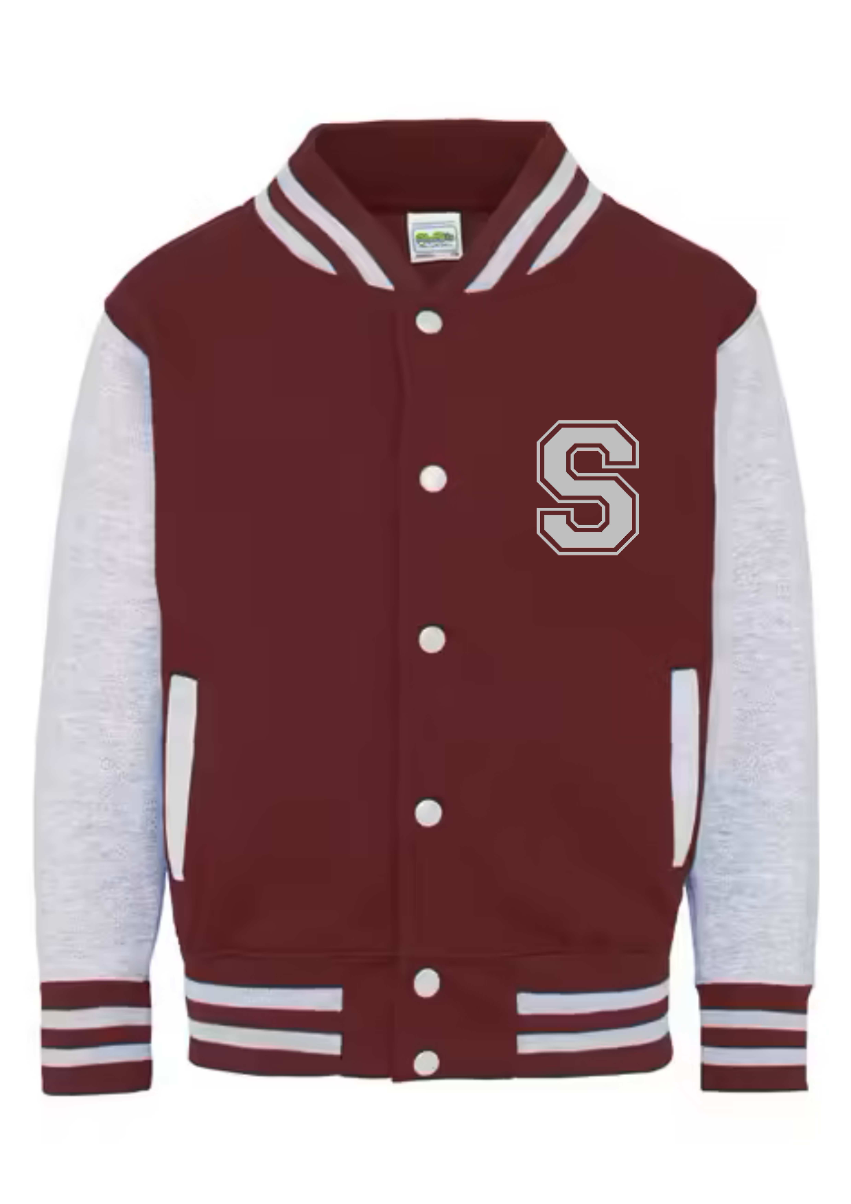 Personalised Kids Varsity College Jacket - Name and Number Design - #RS