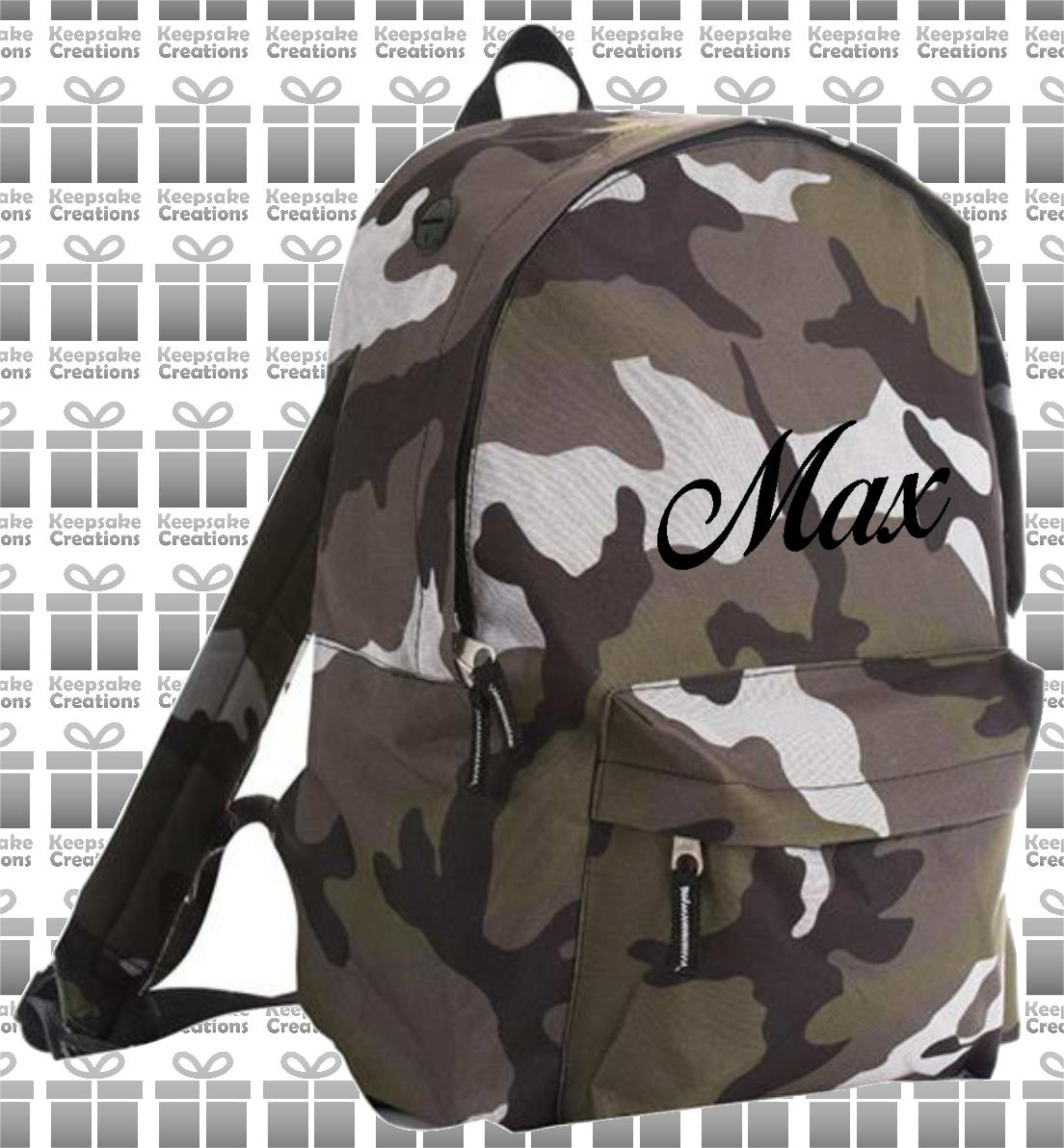 Personalised CURLY Design Backpack
