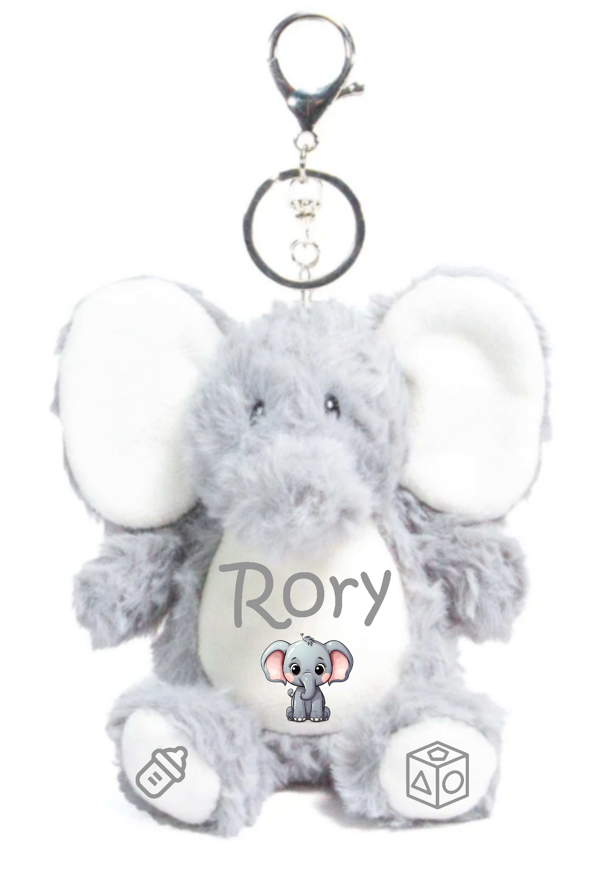 Personalised Animal Plushie Keyrings Toys
