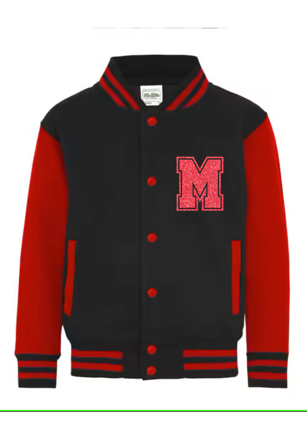 Personalised Kids Varsity College Jacket - Name and Number Design - #RS