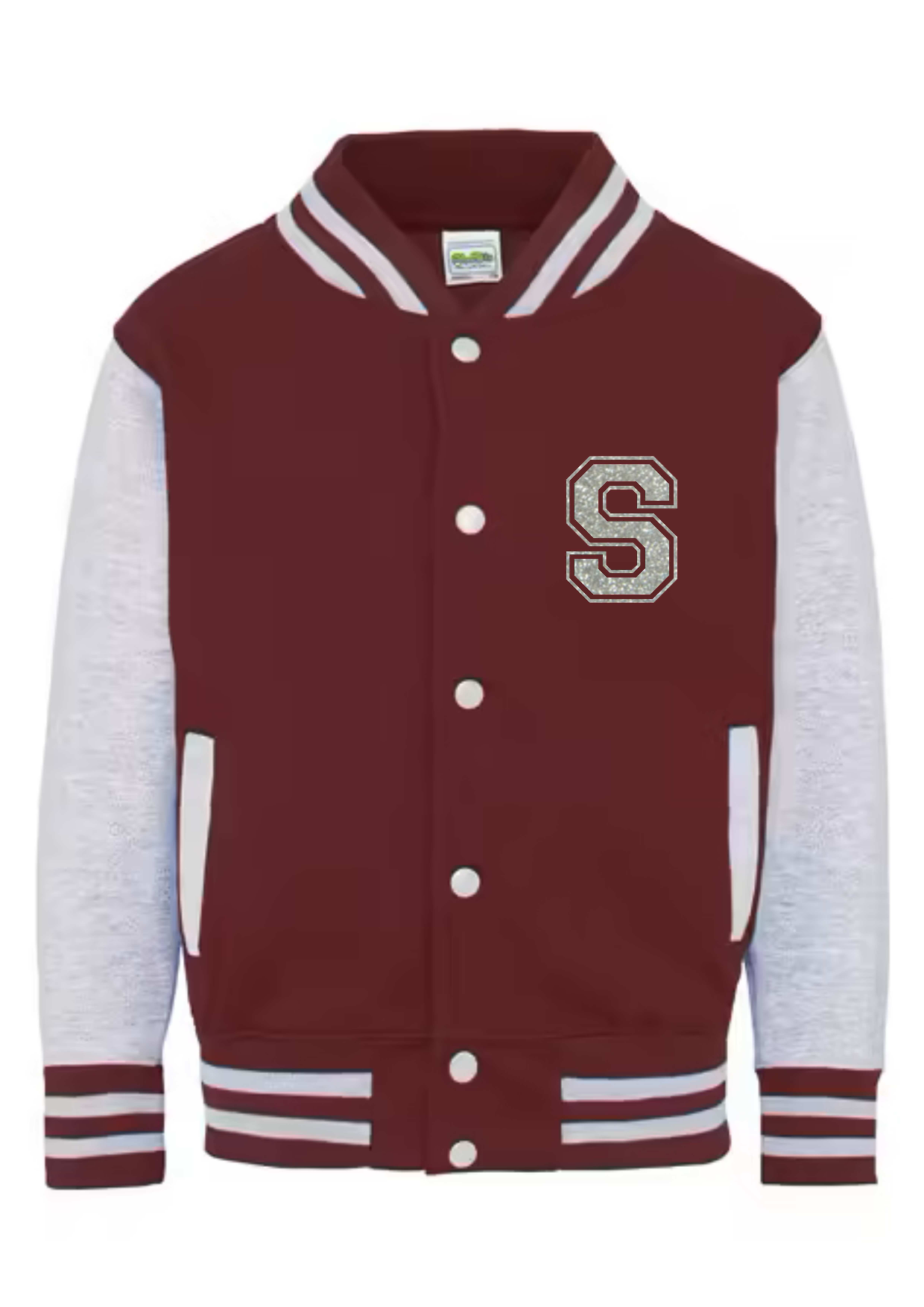 Personalised Kids Varsity College Jacket - Name and Number Design - #RS