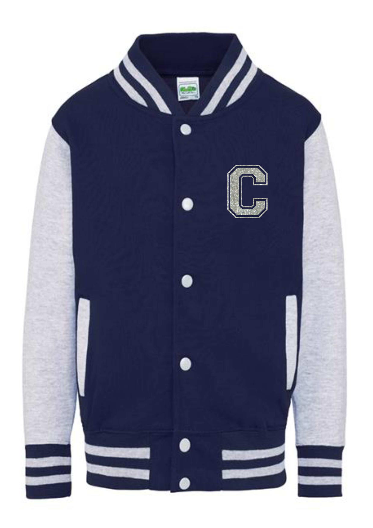 Personalised Kids Varsity College Jacket - Name and Number Design - #RS