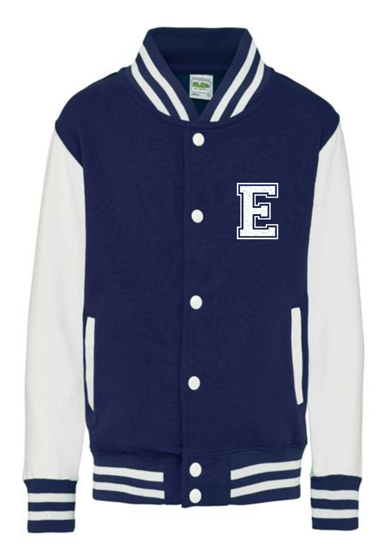 Personalised Kids Varsity College Jacket - Name and Number - #W