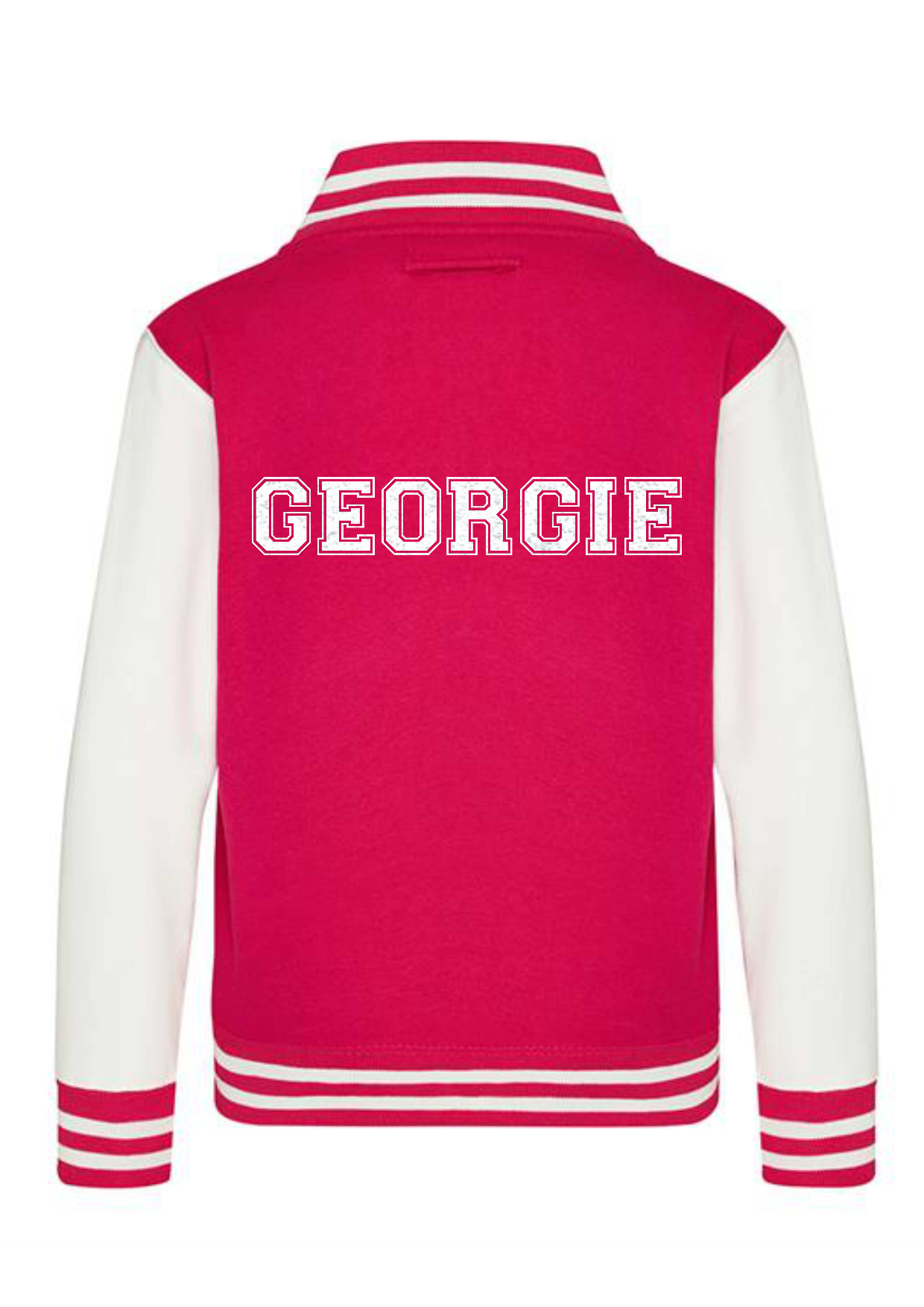 Personalised Kids Varsity College Jacket - Name and Number - #W