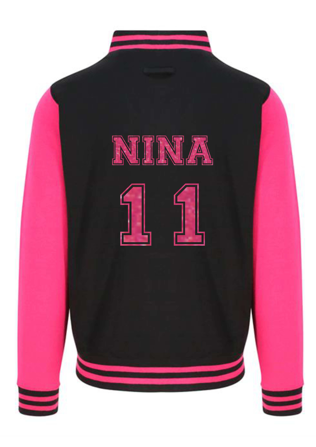 Personalised Unisex Varsity College Jackets - Name & Number Design - #RS