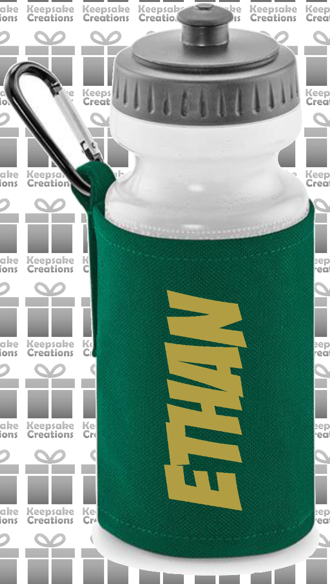 Personalised SUPERHERO Design Reusable Water Bottle with Holder