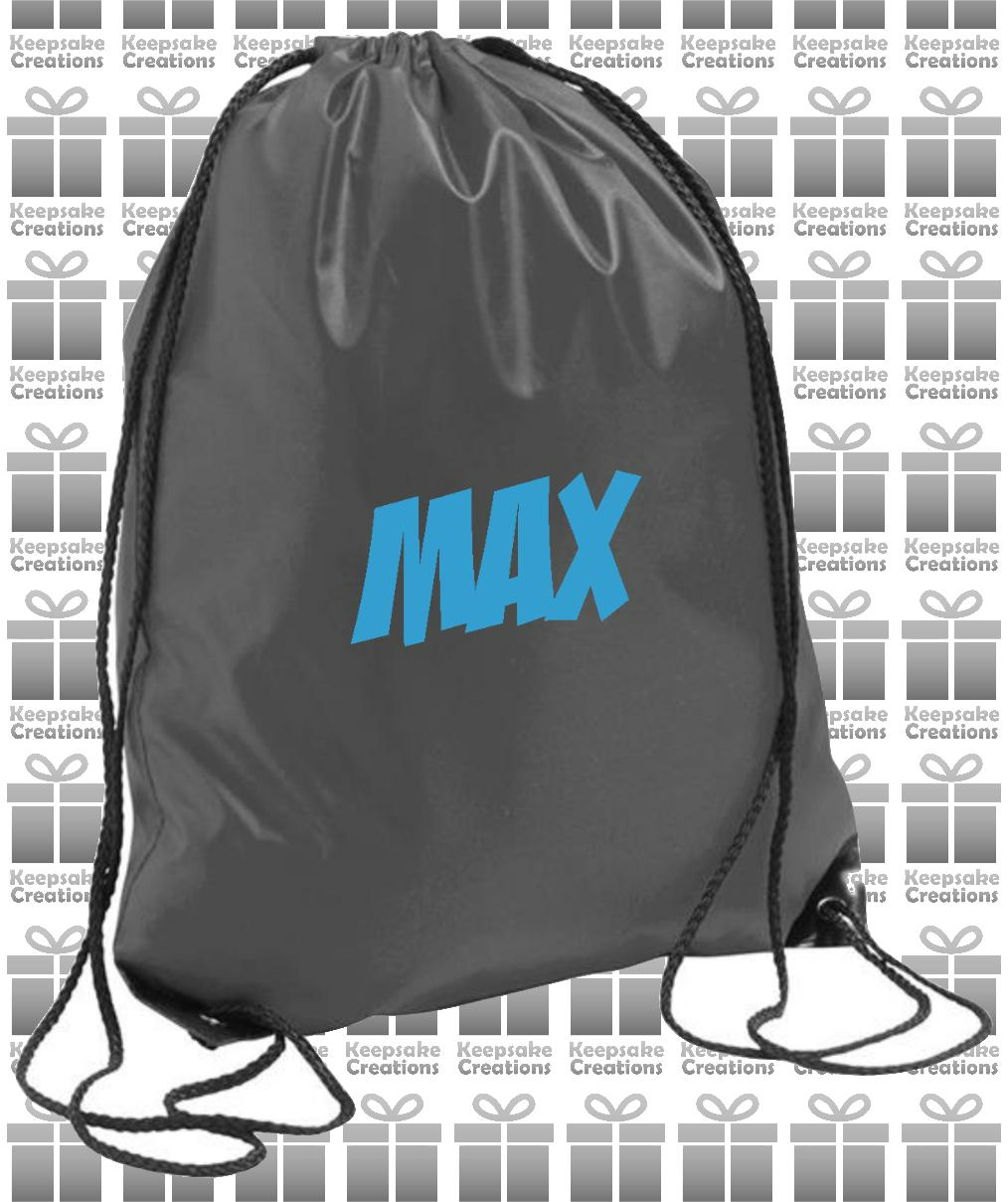 Personalised SUPERHERO Design Drawstring Gym Bag