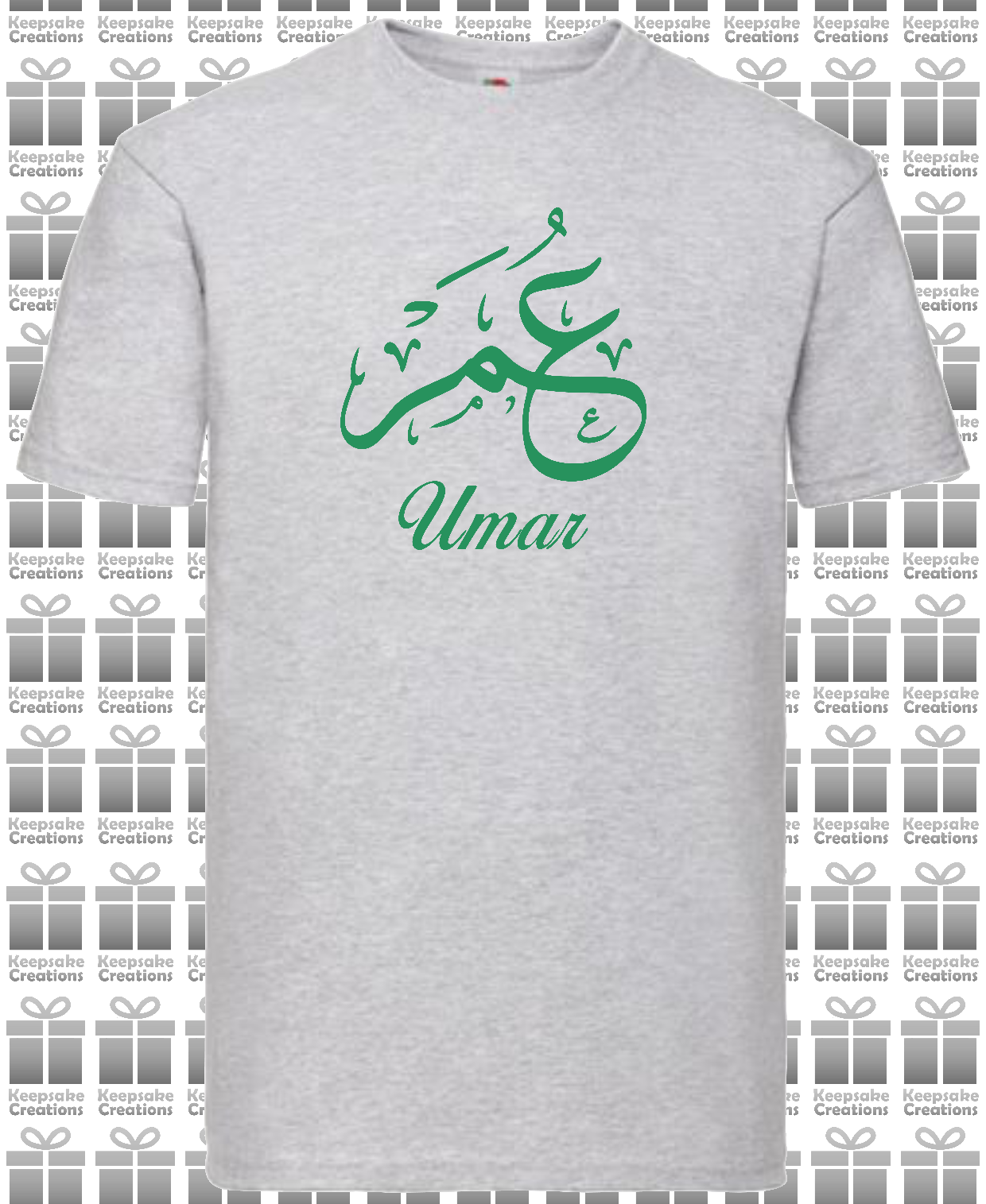 Personalised Unisex Standard Arabic Calligraphy T-shirt #GP