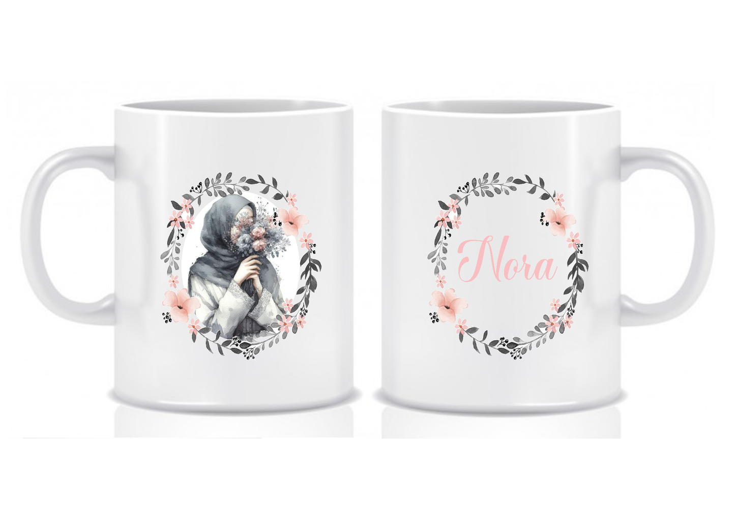 *NEW DESIGN* Personalised Animated Hijabi Mugs