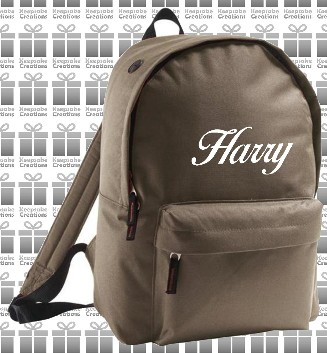 Personalised CURLY Design Backpack
