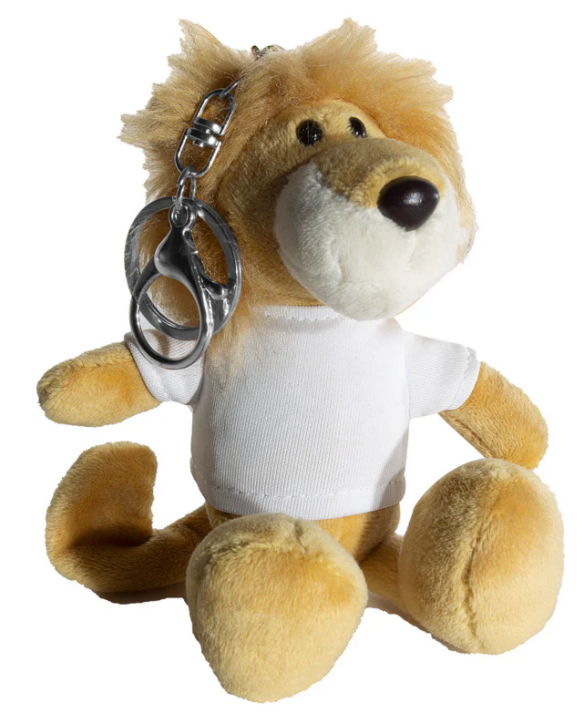 Personalised Animal Monogram Plush Toys Keyring