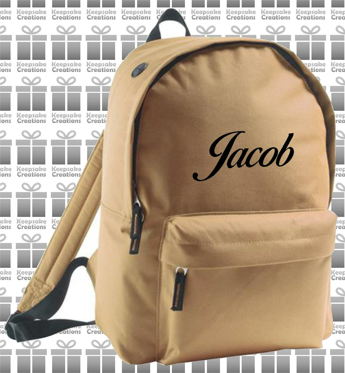 Personalised CURLY Design Backpack
