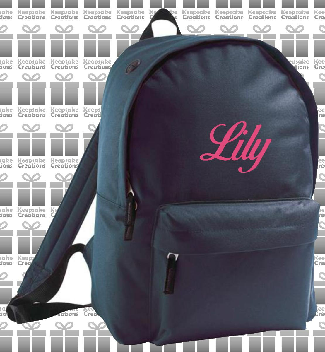 Personalised CURLY Design Backpack