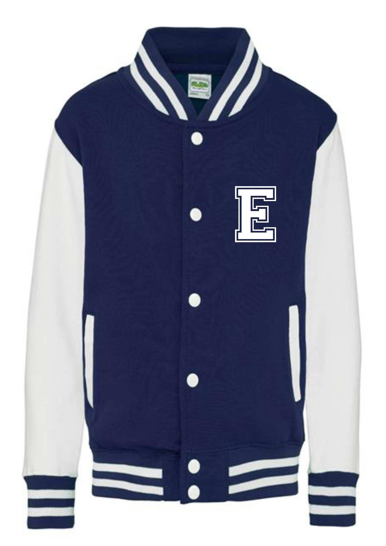 Personalised Kids Varsity College Jacket - Name and Number - #W