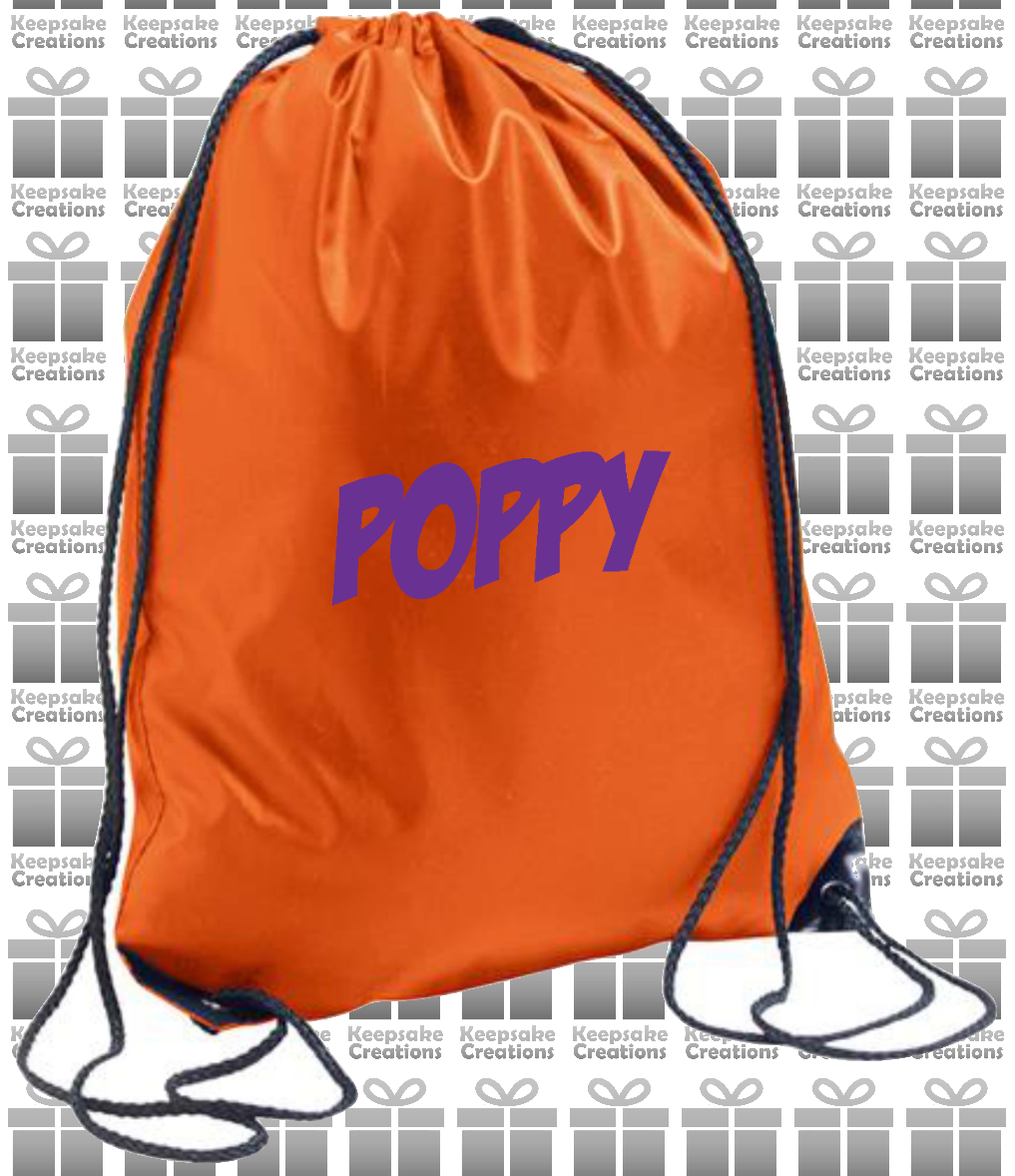 Personalised SUPERHERO Design Drawstring Gym Bag