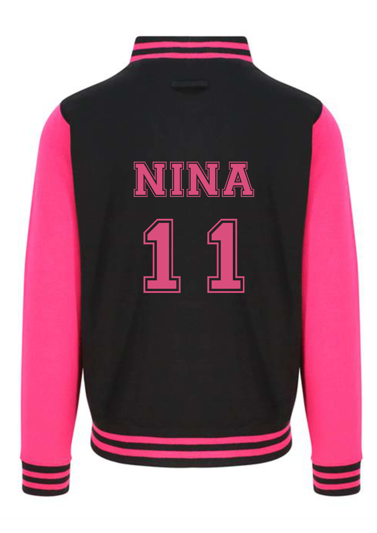Personalised Unisex Varsity College Jackets - Name & Number Design - #RS