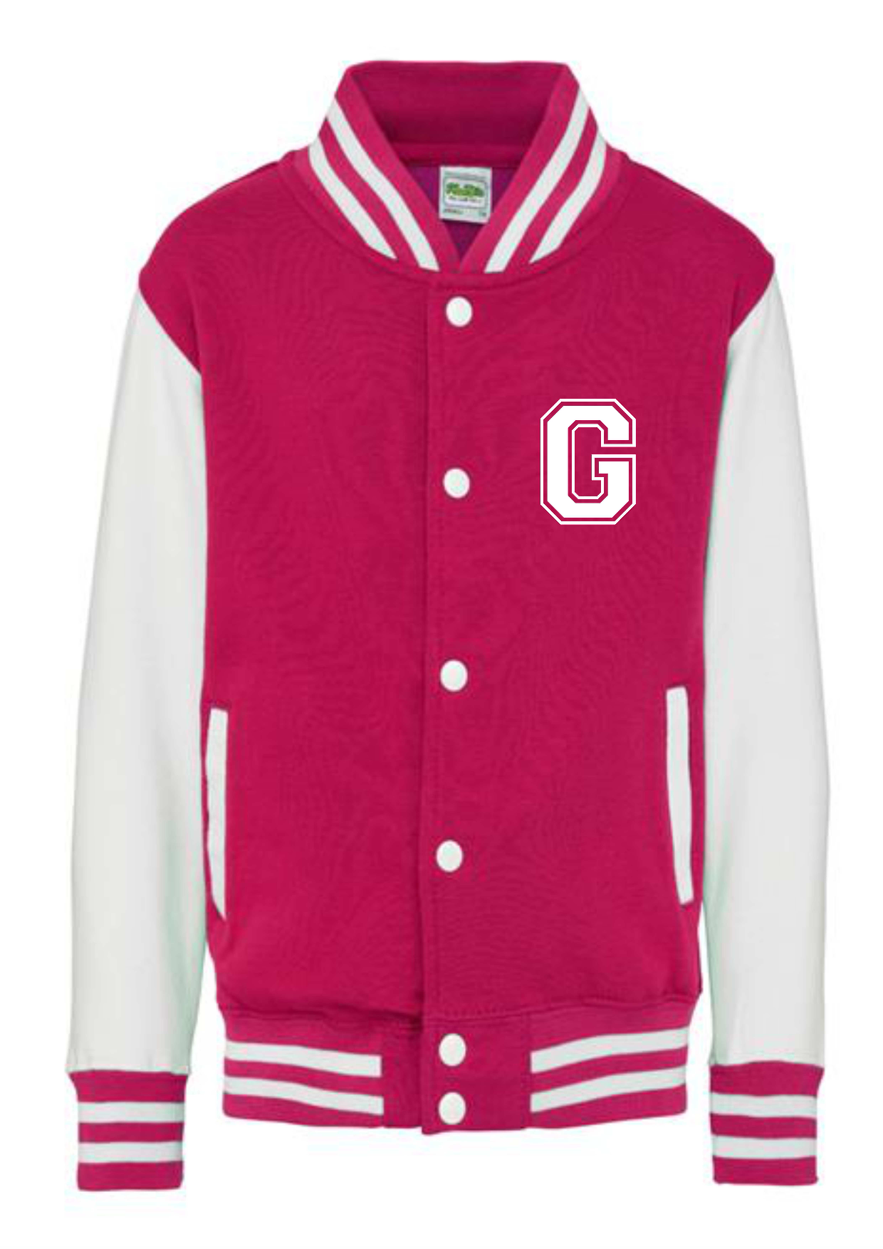 Personalised Kids Varsity College Jacket - Name and Number - #W