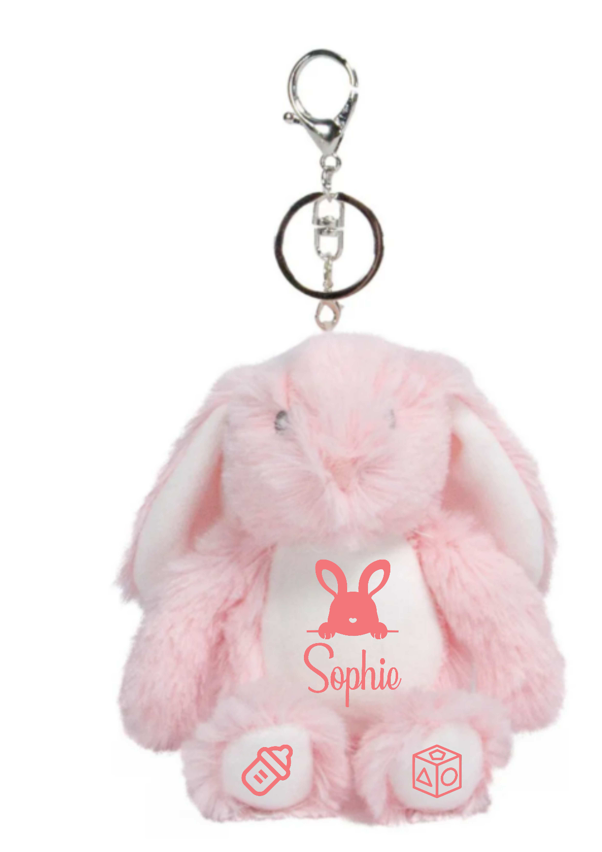 Personalised Animal Plushie Keyrings Toys