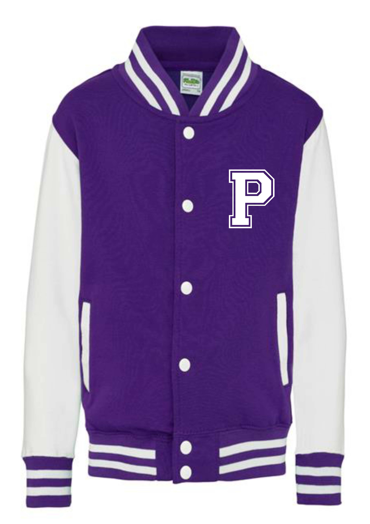 Personalised Kids Varsity College Jacket - Name and Number - #W