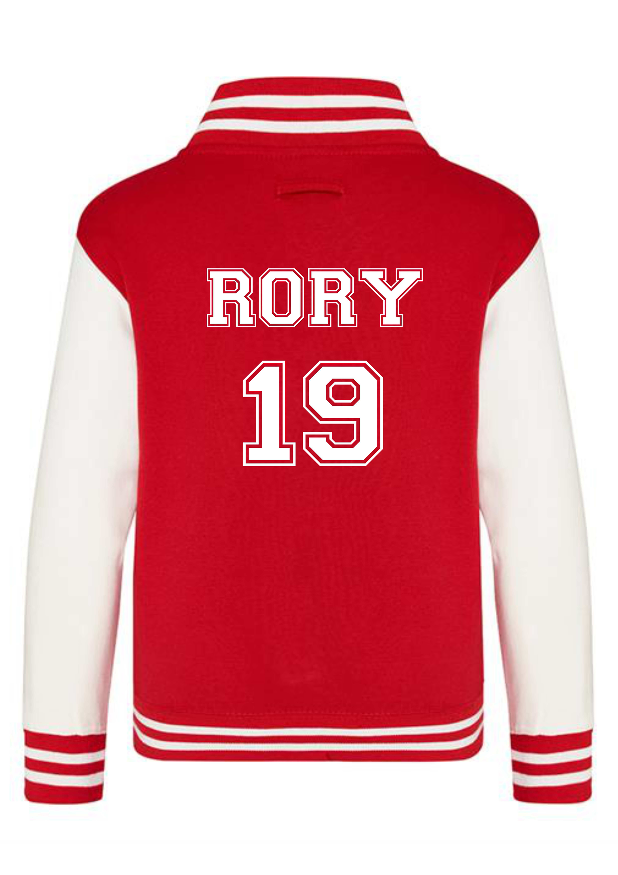 Personalised Kids Varsity College Jacket - Name and Number Design - #RS