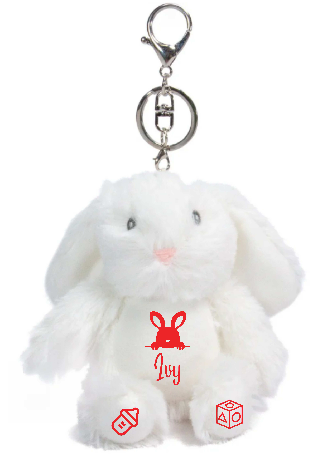 Personalised Animal Plushie Keyrings Toys