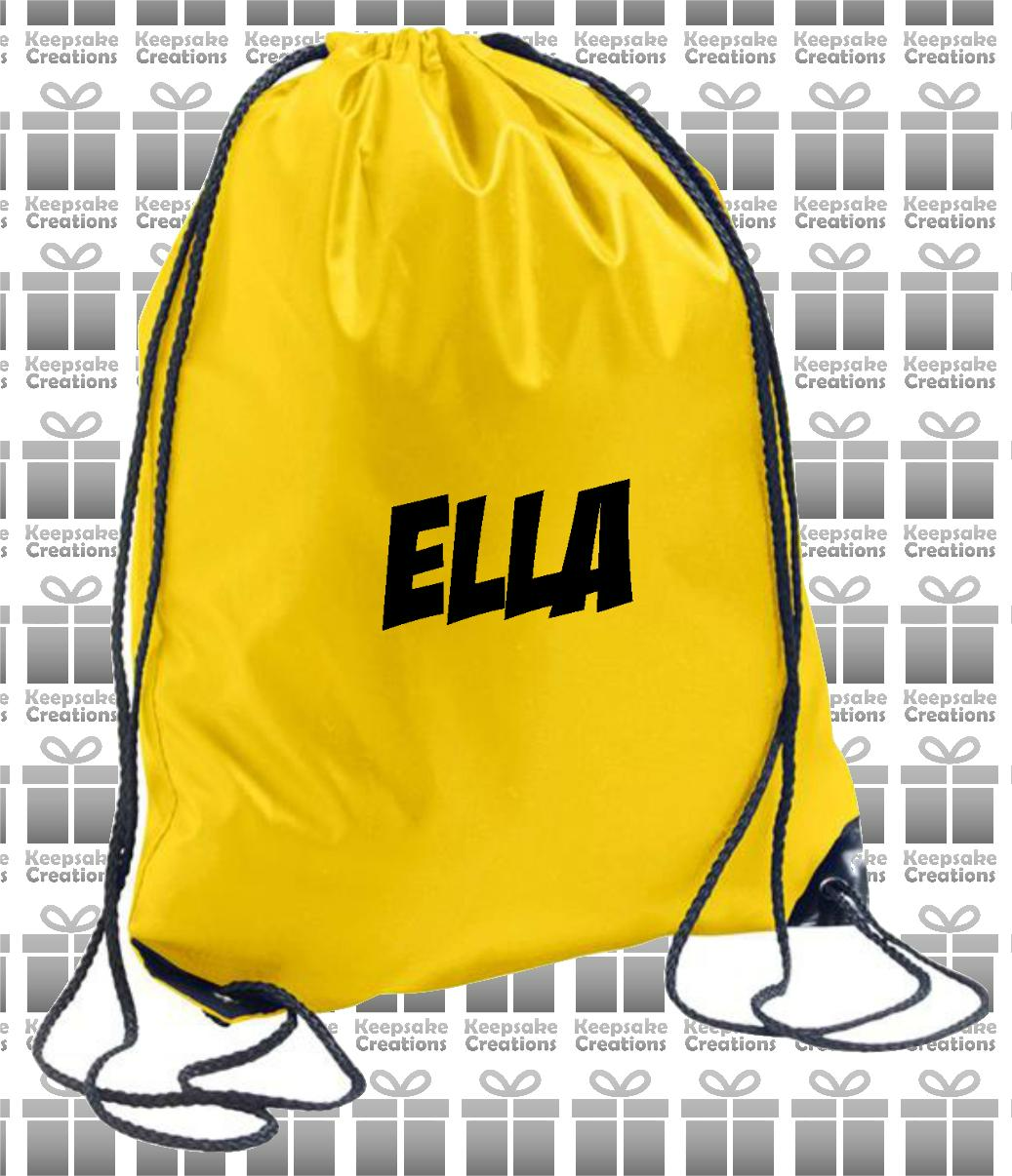 Personalised SUPERHERO Design Drawstring Gym Bag