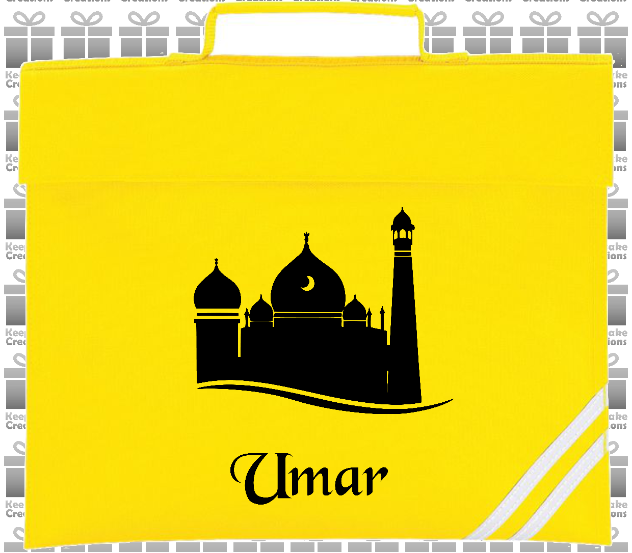Personalised Mosque/Madrasa Book Bag #Design 1