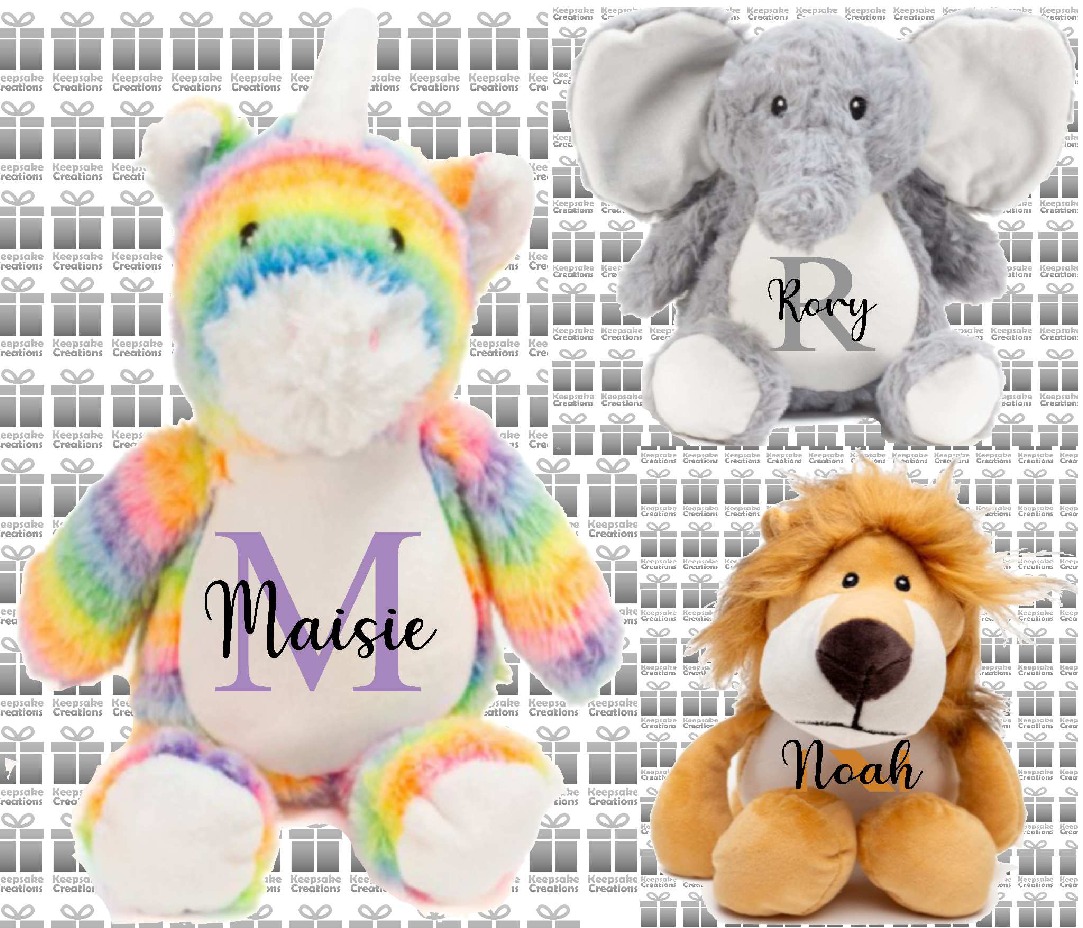 Personalised Monogram Plush Toys