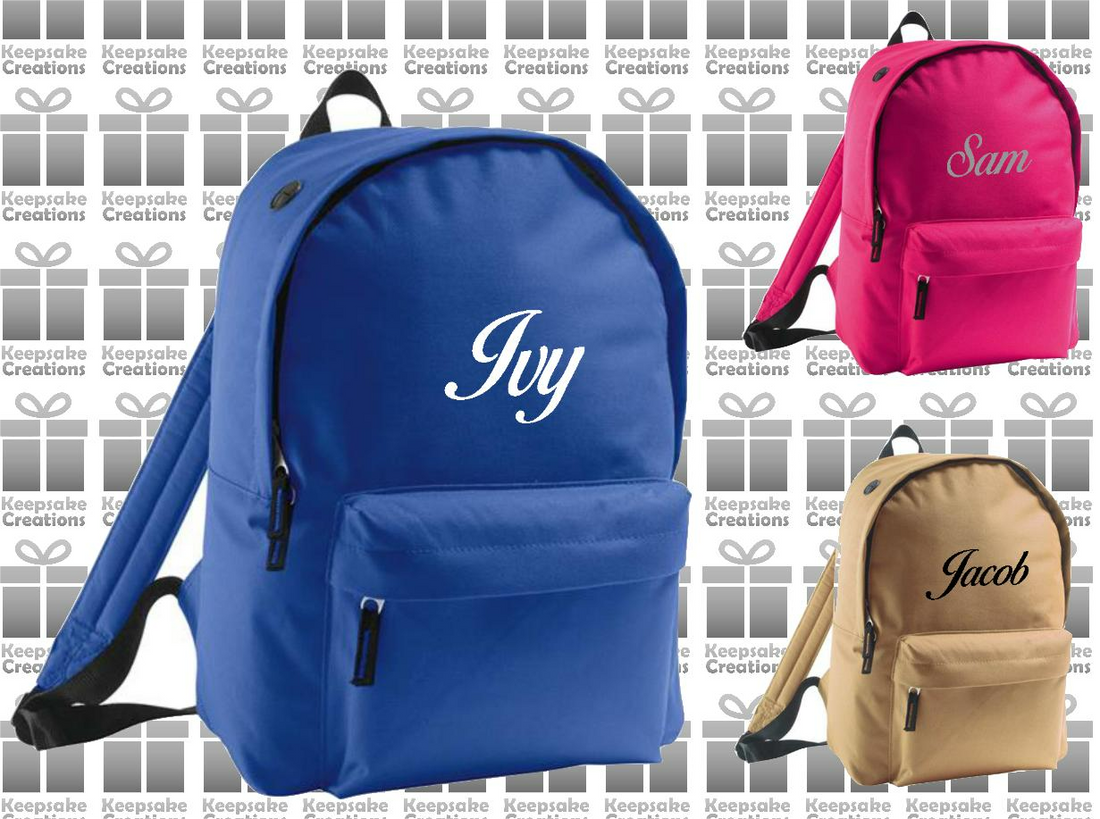 Personalised CURLY Design Backpack