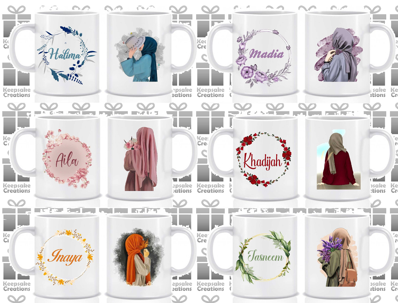 Personalised Animated Hijabi Mug