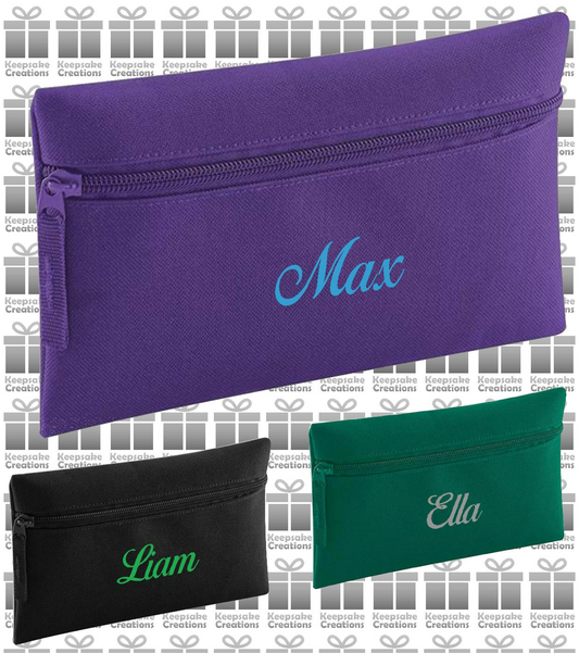 Personalised CURLY Design Pencil Case