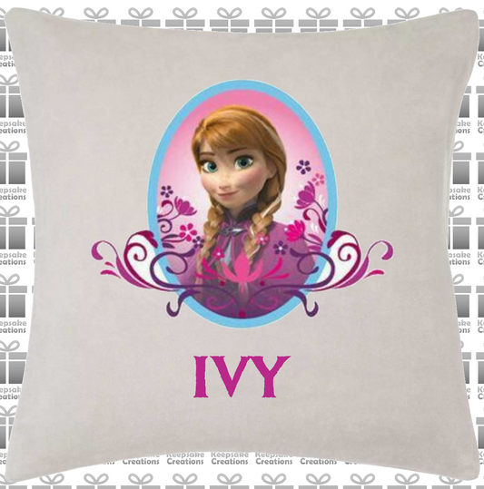 Personalised Frozen Anna Cushion