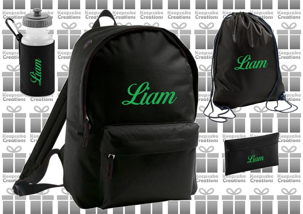 Personalised CURLY Design School Accessories Bundle #2