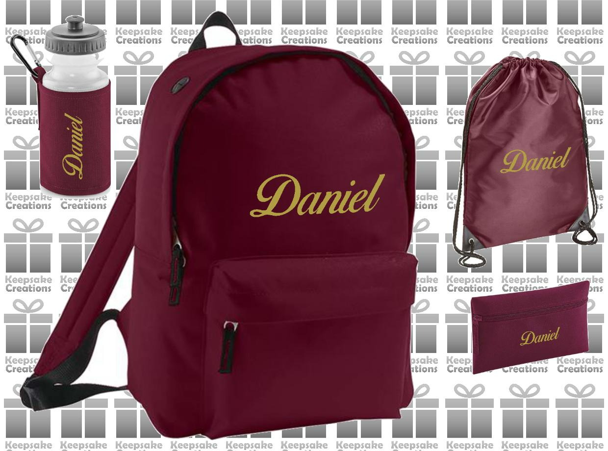 Personalised CURLY Design School Accessories Bundle #2