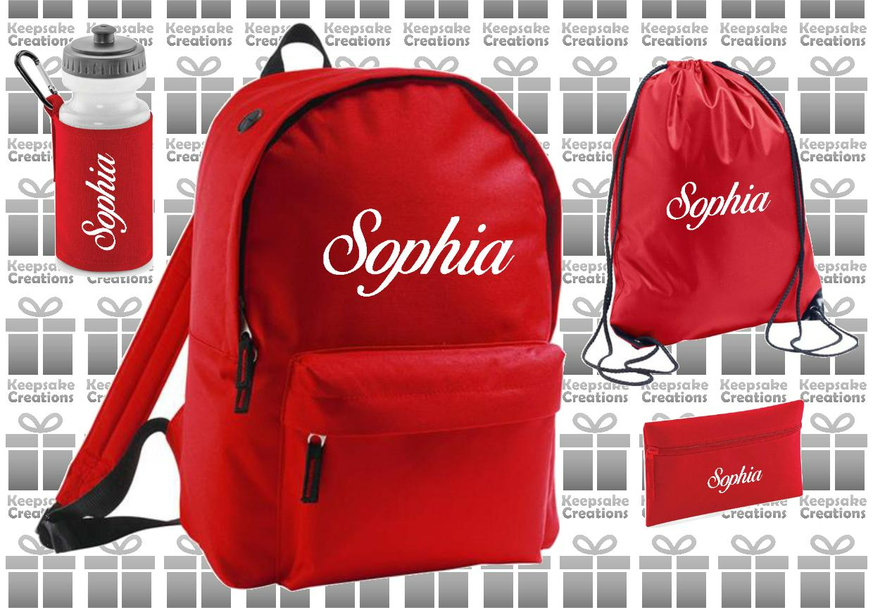 Personalised CURLY Design School Accessories Bundle #2
